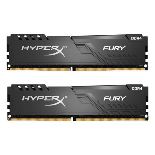 Модуль памяти DDR4 64GB (2*32GB) HyperX HX430C16FB3K2/64 Fury black PC4-24000 3000MHz CL16 XMP радиатор 1.35V