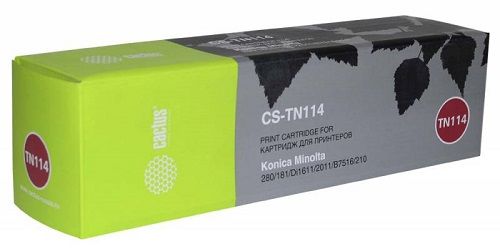 Картридж Cactus CS-TN114 черный для Konica Minolta 7115/7115F/7118/7118F/7216/7220 (11000стр.)