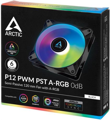 Вентилятор для корпуса ARCTIC P12 PWM PST A-RGB