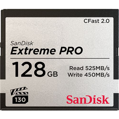 

Карта памяти 128GB SanDisk SDCFSP-128G-G46D Extreme Pro CFAST 2.0 128GB 525MB/s VPG130, SDCFSP-128G-G46D