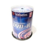 Диск DVD-R Verbatim 43549 4.7ГБ, 16x, 100 шт., Cake Box