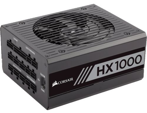 Блок питания ATX Corsair HX1000 CP-9020139-EU 1000W Active PFC, 80Plus Platinum, полностью модульный, RTL - фото 1