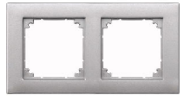 

Рамка Schneider Electric MTN486260 Merten M-Plan 2-ая, IP20 (алюминий), MTN486260