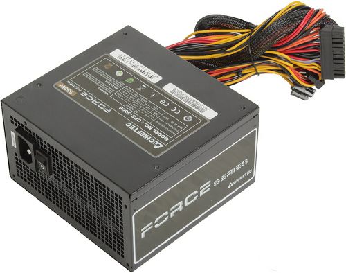 Блок питания ATX Chieftec CPS-550S 550W aPFC, 120mm FAN, КПД 80+, Ret