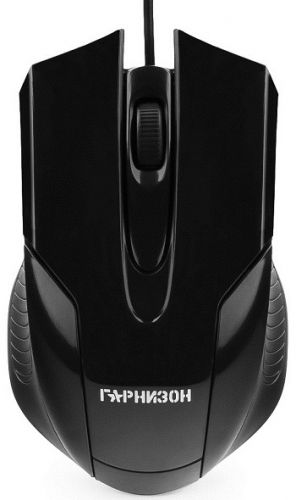 Мышь Гарнизон GM-210 черная, USB, чип-Х, 1000dpi, 2 кнопки+колесо/кнопка