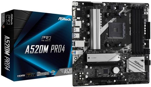 

Материнская плата mATX ASRock A520M PRO4, A520M PRO4