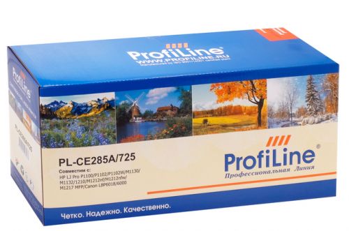 Картридж ProfiLine PL-CE285A/725 для принтеров HP LJ Pro P1100/P1102/P1102W/M1130/M1132/1210/M1212nf/M1212nfw/M1217 MFP/Canon LBP6018/6000 1600 копий