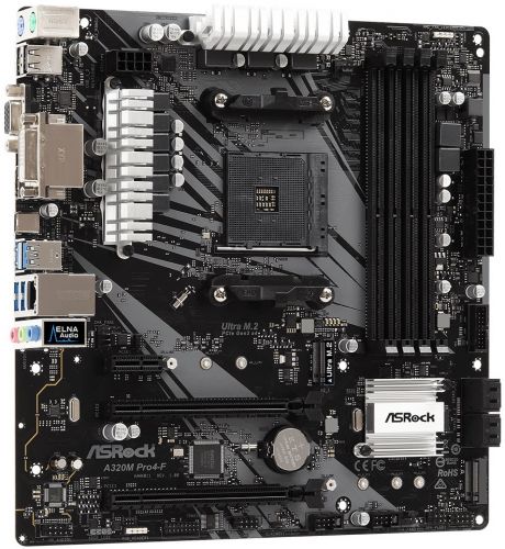 Материнская плата mATX ASRock A320M PRO4-F