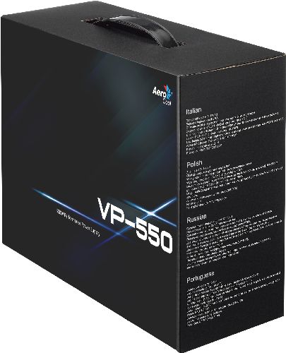 Блок питания ATX AeroCool VP-550 550W V2.3 (20/24+4+4/4+6/2+6pin, вентилятор d120мм)