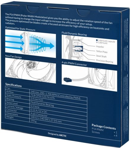 Вентилятор для корпуса ARCTIC P14 PWM PST