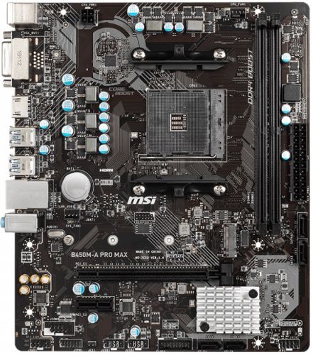 Материнская плата mATX MSI B450M-A PRO MAX