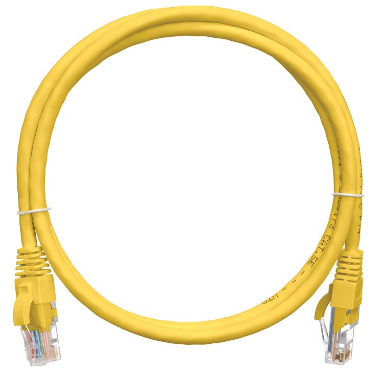 

Кабель патч-корд U/UTP 5e кат. 0.3м NIKOMAX NMC-PC4UD55B-003-C-YL 2хRJ45/8P8C, T568B, Molded, BC (чистая медь), 24AWG, LSZH нг(А)-HFLTx, желтый, NMC-PC4UD55B-003-C-YL