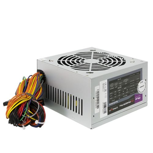 Блок питания ATX Crown CM-PS450W PLUS CM000003026 450W (120mm FAN, SATA*3, MOLEX*2, 4+4pin*1) OEM