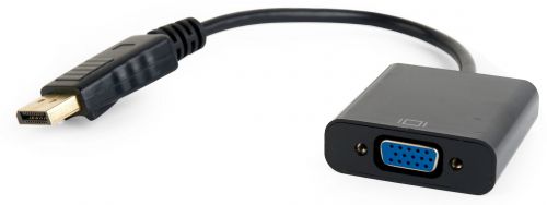 Переходник Cablexpert DisplayPort - VGA A-DPM-VGAF-02 20M/15F, кабель 15 см, пакет переходник cablexpert a dpm dvif 002 displayport dvi 20m 19f черный пакет