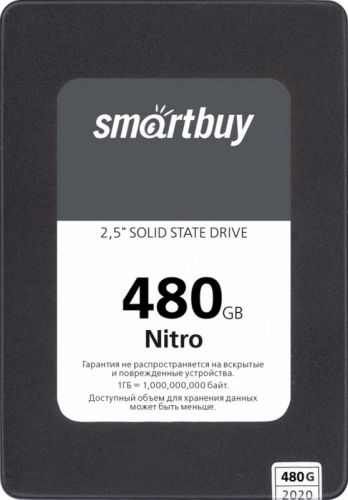 Накопитель SSD 2.5'' SmartBuy SBSSD-480GQ-MX902-25S3 480GB Nitro SATA3.0, 7mm - фото 1