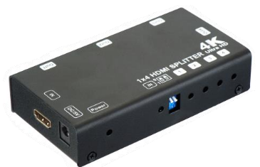 Разветвитель OSNOVO D-Hi104/1 HDMI (1вх./4вых.). Разрешение до 1080p/36бит (Deep Color) и 4Kx2K (3840x2160/60Гц, YCbCr 4:2:0). Поддержка 3D и HDCP. С