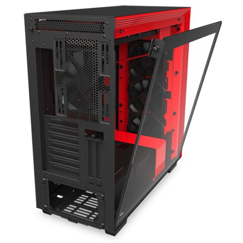 Корпус ATX NZXT H710i black/red, без БП, закаленное стекло, fan 3x120, 1x140mm, LED-подсветка, 3xUSB 3.1 (Type-A/Type-С), audio CA-H710I-BR - фото 3
