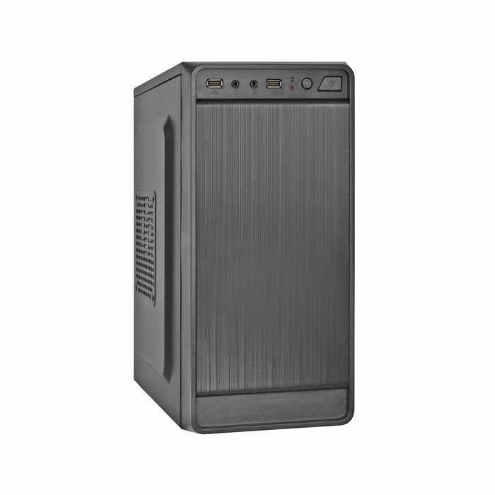 

Корпус mATX Exegate BAA-108-450W-8 EX283124RUS Minitower, БП AAA450 с вент. 8см, 2*USB, аудио, черный, BAA-108-450W-8