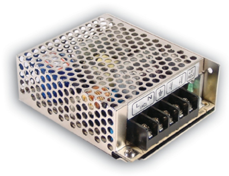Преобразователь AC-DC сетевой Mean Well RS-35-5 источник питания 5В с универсальным входом от 88 до 264 В AC, мощность 35Вт, конструктивное исполнение