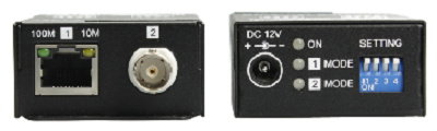 Комплект SC&T IP09CK удлинителей Ethernet по коаксиальному кабелю до 1000м, включает приемник и передатчик
