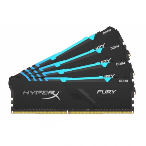 Модуль памяти DDR4 32GB (4*8GB) HyperX HX424C15FB3AK4/32 2400MHz CL15 1Rx8 Fury RGB