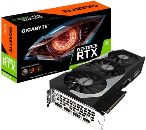 Видеокарта PCI-E GIGABYTE GeForce RTX 3060 Ti GAMING OC PRO (GV-N306TGAMINGOC PRO-8GD) 8GB GDDR6 256bit 8nm 2*HDMI/2*DP