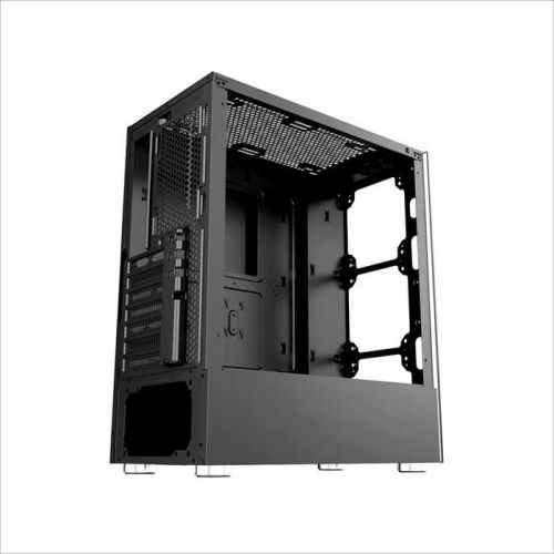 Корпус ATX 1STPLAYER FIRE DANCING V6 V6-4R1 черный, без БП, окно из закаленного стекла, 2*USB 2.0, USB 3.0, audio - фото 7
