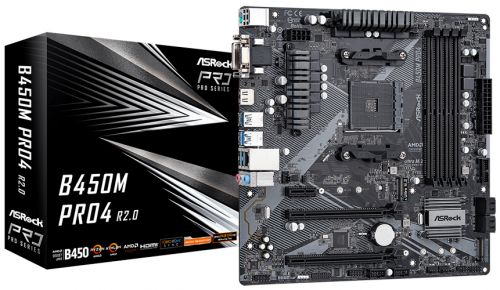 Материнская плата mATX ASRock B450M PRO4 R2.0