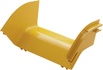 Угол внешний Lanmaster LAN-OT240-EC45 45° оптического лотка 240 мм, желтый