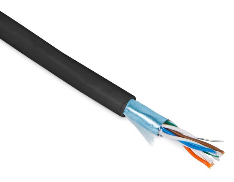 

Кабель витая пара F/UTP 5e кат. 4 пары Hyperline FUTP4-C5E-P26-IN-PVC-BK-100 (26 AWG), многожильный (patch), экран - фольга, PVC, –20°C – +75°C, 100м,, FUTP4-C5E-P26-IN-PVC-BK-100