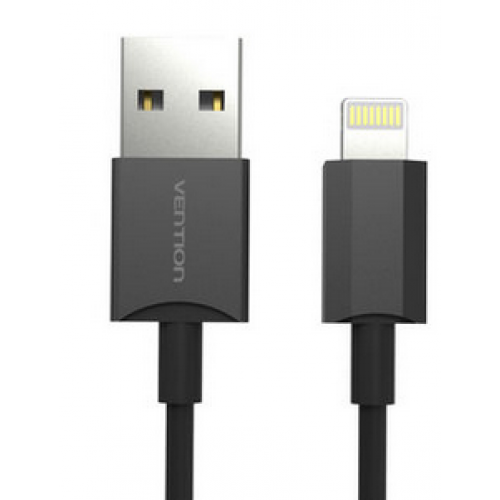 

Кабель интерфейсный USB 2.0 Vention VAI-C02-B100 AM/Linghtning 8M черный, VAI-C02-B100