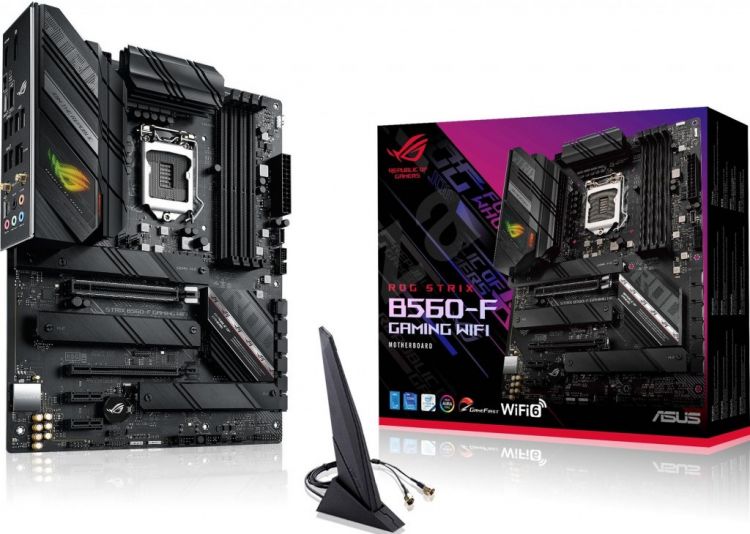 

Материнская плата ATX ASUS ROG STRIX B560-F GAMING WIFI (LGA1200, B560, 4*DDR4(3200), 6*SATA 6G RAID, 3*M.2, 4*PCIE, 7.1CH, 2.5Glan, WiFi, BT, HDMI, D, ROG STRIX B560-F GAMING WIFI