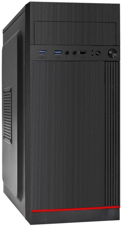 Корпус ATX Exegate AA-442U2-AA500 EX290190RUS AA500 8 см, 1*USB, 2*USB3.0, аудио, черный