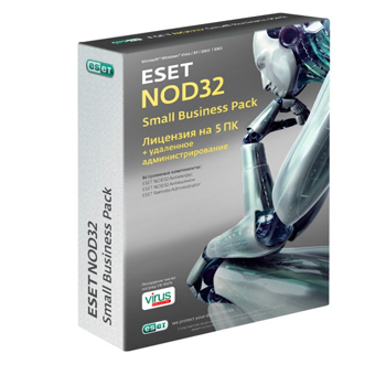 ПО Eset NOD32 Антивирус SMALL Business Pack for 5 NOD32-SBP-NS(BOX)-1-5 - фото 1