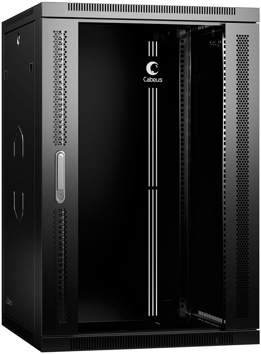 

Шкаф настенный 19", 6U Cabeus SH-05F-6U60/35 600x350x368mm (ШхГхВ) дверь стекло, SH-05F-6U60/35