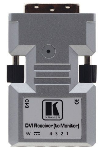 Приемник Kramer 610R 94-090061090 сигнала DVI по волоконно-оптическому кабелю, работает с 610T