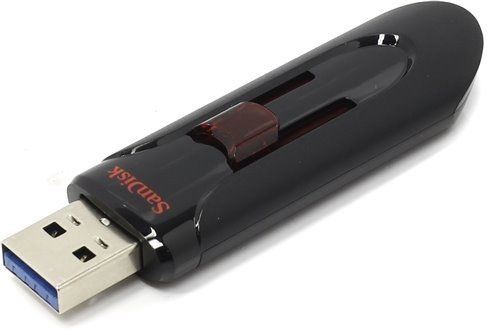 Накопитель USB 3.0 128GB SanDisk Cruzer Glide SDCZ600-128G-G35 черный флеш диск sandisk 32gb usb 3 0 cruzer glide 3 0 sdcz600 032g g35