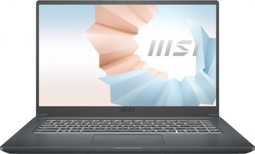 Ноутбук MSI Modern 15 A11MU-832RU 9S7-155266-832 i5 1155G7/8GB/512GB SSD/Iris Xe graphics/15.6" IPS FHD/WiFi/BT/cam/Win10Home/grey - фото 1