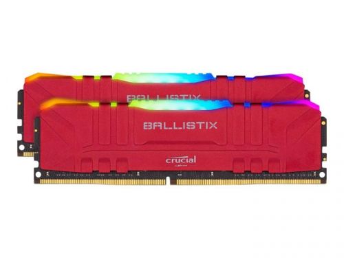 Модуль памяти DDR4 32GB (2*16GB) Crucial BL2K16G32C16U4RL Ballistix PC4-25600 3200MHz CL16 288pin радиатор RGB 1.35V