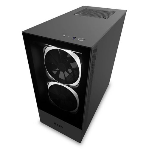 Корпус ATX NZXT H510 Elite black matte, без БП, закаленное стекло, fan 2x140mm RGB, LED-подсветка, 2xUSB 3.1 (Type-A/Type-С), audio CA-H510E-B1 - фото 3