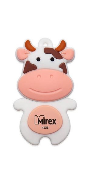 

Накопитель USB 2.0 4GB Mirex COW PEACH 13600-KIDCWP04 (ecopack), COW PEACH