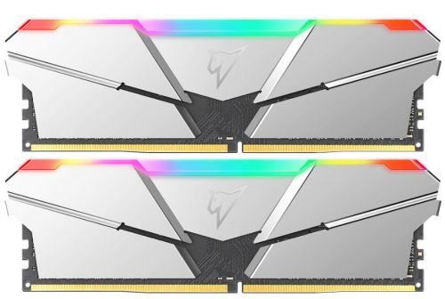 Модуль памяти DDR4 16GB (2*8GB) Netac NTSRD4P36DP-16SC Shadow RGB PC4-28800 3600MHz CL18 1.35V silver with radiator