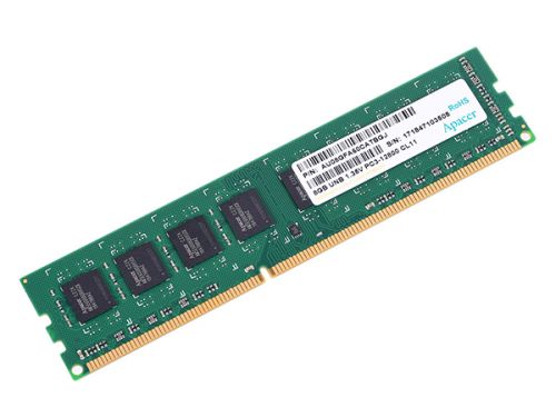 Модуль памяти DDR3 8GB Apacer DG.08G2K.KAM 1600MHz, PC3-12800, CL11, 1.35V, Non-ECC, RTL (AU08GFA60CATBGJ)