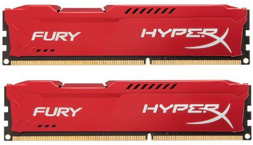 Модуль памяти DDR3 8GB (2*4GB) HyperX HX313C9FRK2/8 Fury red PC3-10600 1333MHz CL9 1.5V Радиатор RTL