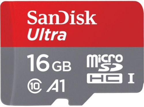 Карта памяти 16GB SanDisk SDSQUAR-016G-GN6MA microSDXC, SD Adapter 100MB/s A1 Class 10 UHS-I - фото 1