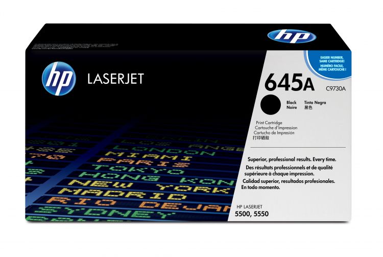 Картридж HP 645A C9730A для принтера color LaserJet 5500/5550 (до 13 000 стр) чёрный интеллектуальный