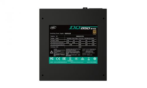 Блок питания ATX Deepcool DQ850-M-V2L 850W, ATX 2.31, full cable management, PWM 120mm fan, Active PFC, 80+ GOLD RET