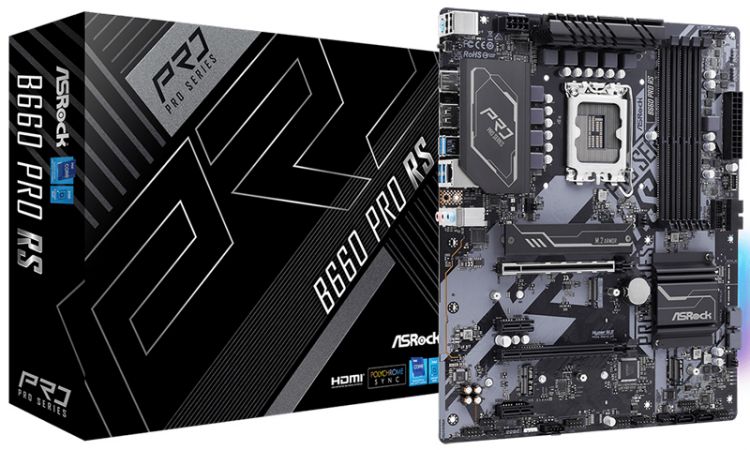 

Материнская плата ATX ASRock B660 PRO RS (LGA1700, B660, 4*DDR4(4800), 4*SATA 6G RAID, 3*M.2, 4*PCIE, 7.1CH, Glan, 4*USB 3.2, HDMI, DP), B660 PRO RS