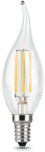 Фото - Лампа светодиодная Gauss 104801105-D LED Filament Свеча на ветру dimmable E14 5W 420lm 2700K лампа gauss led filament свеча на ветру e14 5w 420lm 4100k golden 1 10 50