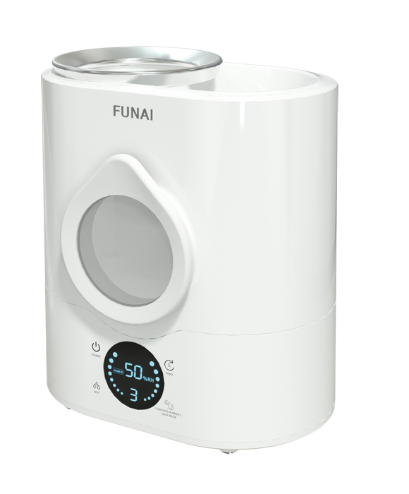 Увлажнитель ультразвуковой Funai USH-BE7251WС Bonsai белый, электронное управление